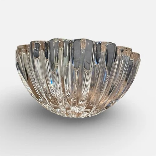 Tiffany & Co. Vintage Fluted Crystal Bowl — Heart Rim, 6.5