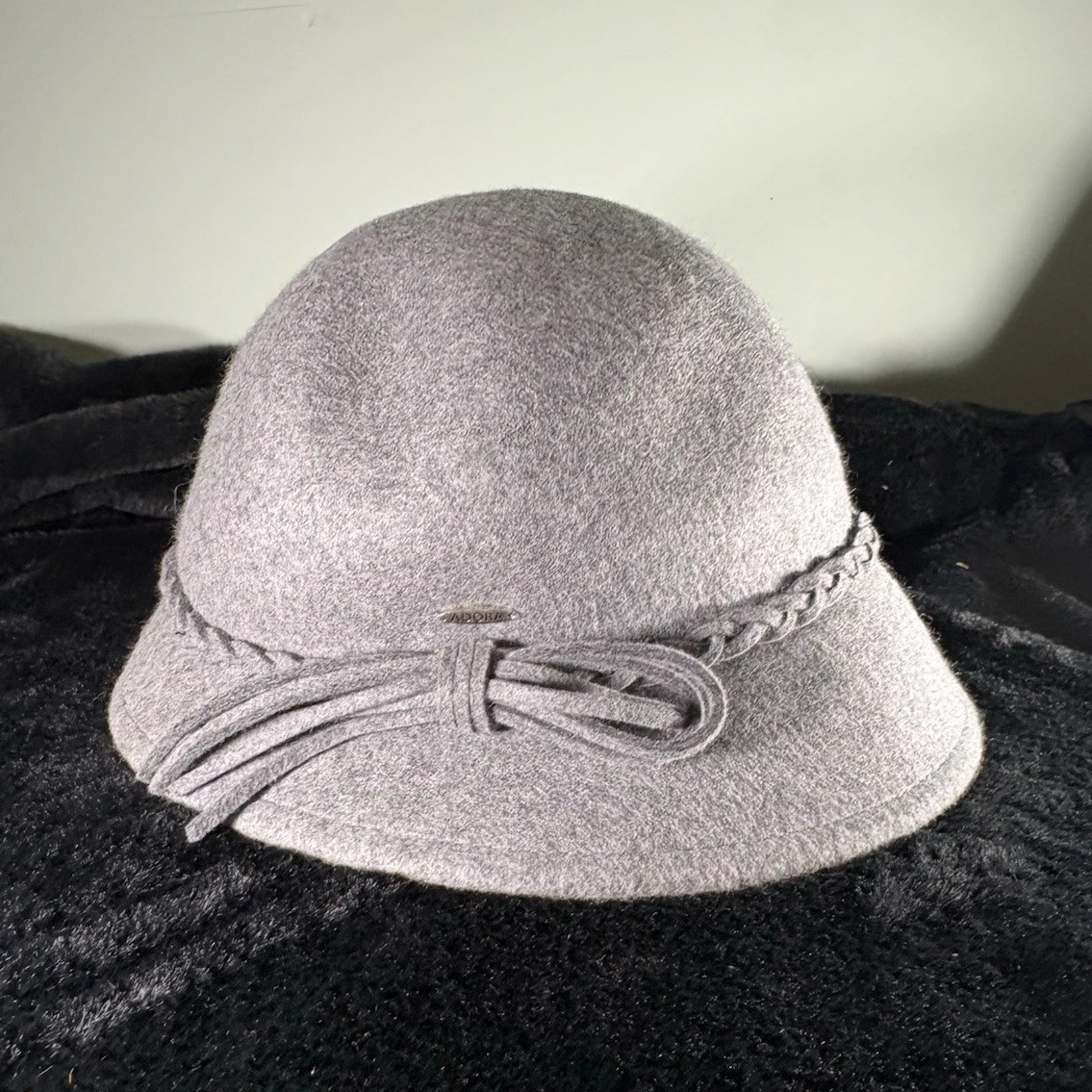 Talbots Ribbon Bow Hat NWT Women\'s One Size Navy Wool Felt Adjustable Dressy Talbots | Accessories | Talbots Classic Black Wool Hat  main image 4