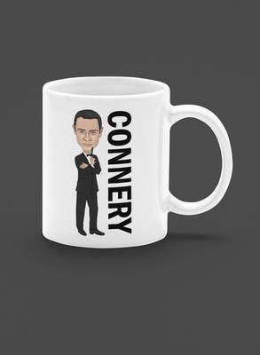 James Bond Sean Connery Unofficial Movie theme Cartoon Graphic Art Mug