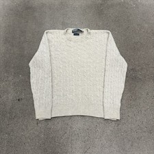 Polo Ralph Lauren Cable Knit Crewneck Sweater Size Large Cashmere