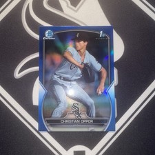 2023 Bowman Draft Christian Oppor blue Refractor /150  - White Sox 