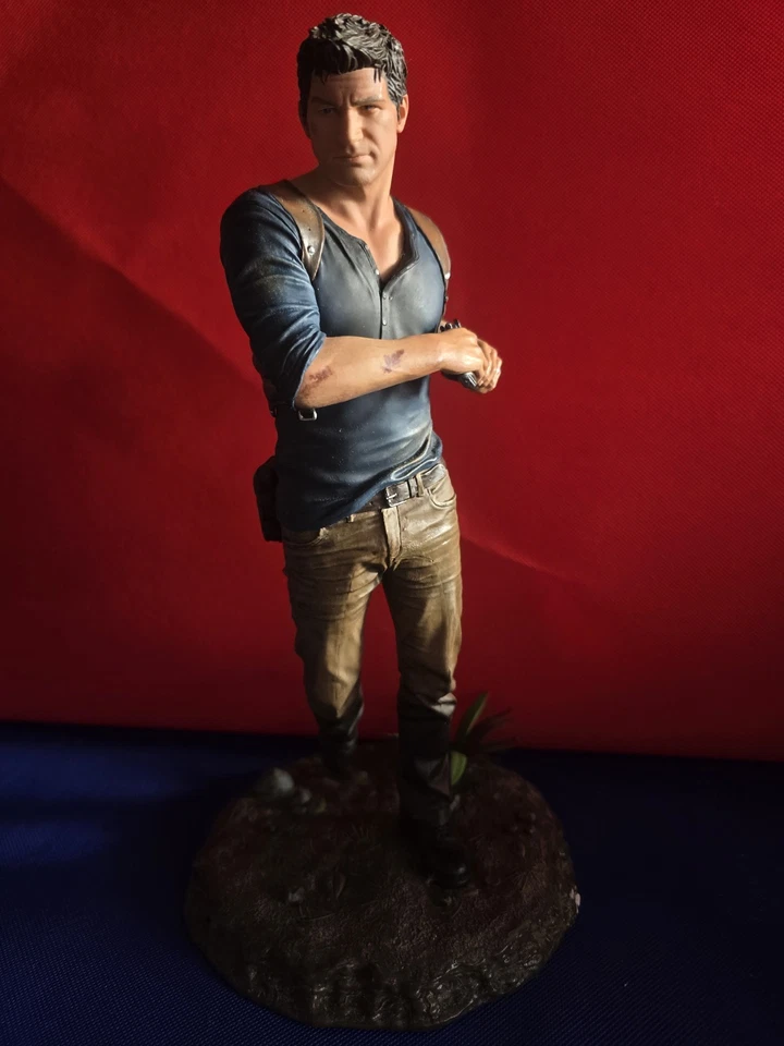 Estatua de 4 coleccionistas de Nathan Drake Uncharted solamente Foto 2 de 4