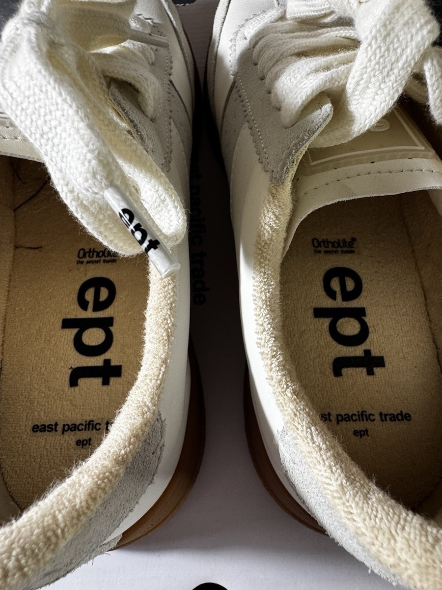 EPT EAST PACIFIC TRADE Santos off white sneakers ortholite sz 8.5 NWT Santos (Off White/Grey/Black) – EPT main image 3