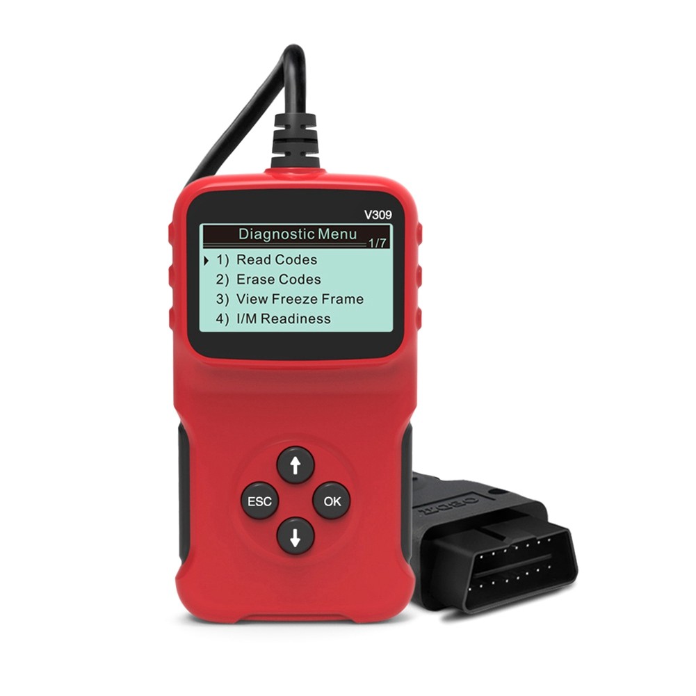 Obd2-Obdii-V309-Scanner, Kfz-Wisch-/Reset-Fehlercodeleser-Diagnosetool, Fun4135-image