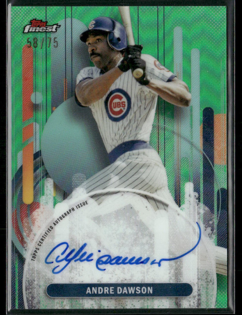 2025 Finest #FA-ADA Andre Dawson Finest Autographs Green #/75
