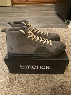 Emerica Omen Hi x Santa Cruz (Gray/Black) Men s Size 11 Skate Shoes