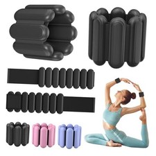 Wrist  Ankle Weights for Women, Wearable Strong Arm  Leg Weights Matte Black