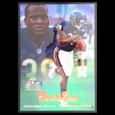 Curtis Enis Rookie 1998 Flair Showcase Chicago Bears Football Card NFL. rookie card picture