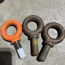 1 Chicago Hardware Shoulder Pattern Threaded Eye Bolt 12948 0 USA 3/4-10, 2" NOS