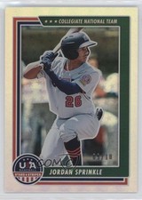 2022 Panini USA Baseball Stars & Stripes Platinum 9/10 Jordan Sprinkle #30 0w7