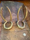 old pair African brass bronze. Kenga Armlets – bracelets.  Currency – Chad