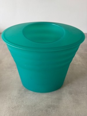 Tupperware Impressions Wine / Champagne Chiller Ice Cooler   Teal Green