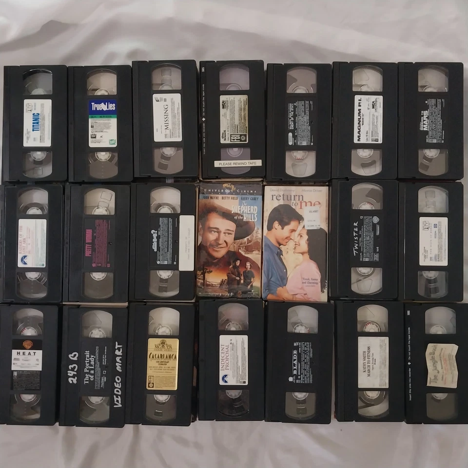 Lot Of Random VCR tapes Video Store Clean 37 Tapes Foto 4 de 4