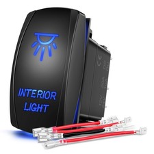 Led Rocker Switch 5 Pin Spst Illuminated On Off Switch For Automotive Lights