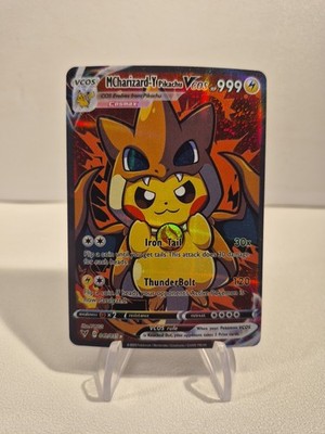 Pikachu Cosplay Glurak Holo Foil Pokemon Custom Fan Karte