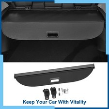 Pack 1 Car Trunk Retractable Cargo Cover For Bmw X1 F48 16-21 Gloss Black