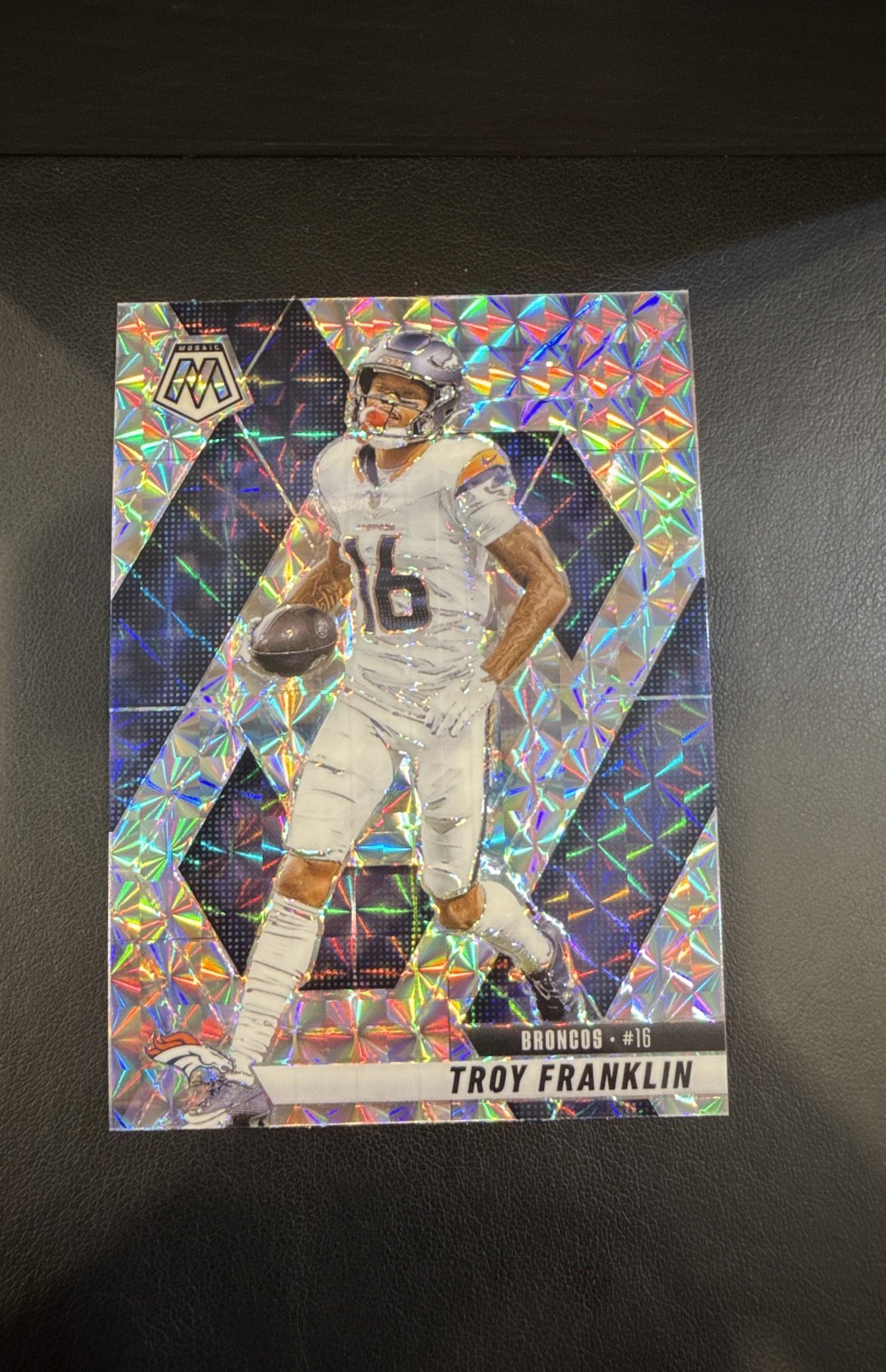 2025 Panini Mosaic - Troy Franklin #16 Mosaic Prizm