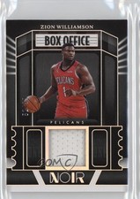 2022-23 Panini Noir Box Office Memorabilia /99 Zion Williamson #BOM-ZWL 1pe9
