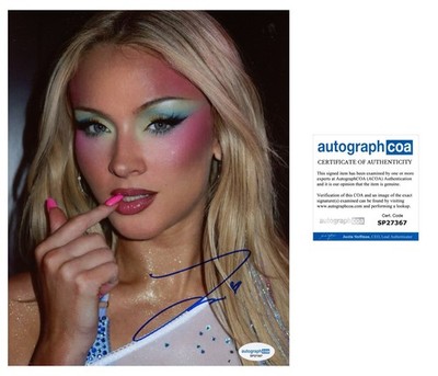 ZARA LARSSON SINGER/MUSICIAN SIGNED AUTOGRAPHED 8X10 PHOTO LUSH LIFE - ACOA COA