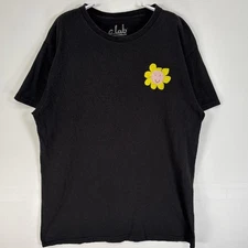 a.lab Men’s Sunflower Print Cotton T-Shirt Black M Used