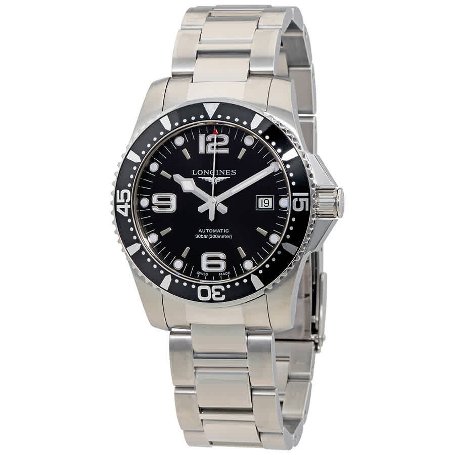 Longines HydroConquest 41mm Automatic Black Dial Men Watch L3.742.4.56.6