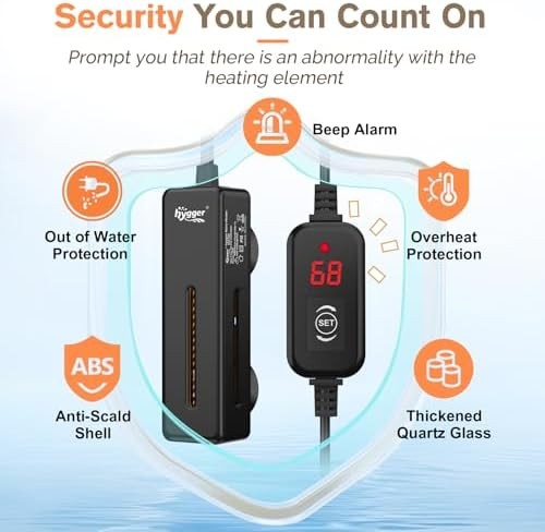 Mini Submersible Aquarium Heater with Digital Display