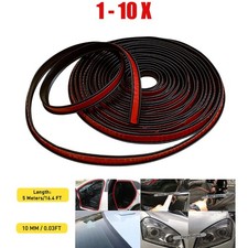 1-10x Rubber Weather Seal Strip Car Windshield Edge Molding Trim 10mmx5m T-shape