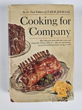 Cooking For Company Farm Journal Cookbook Recipe Book Hardcover Vintage 1968