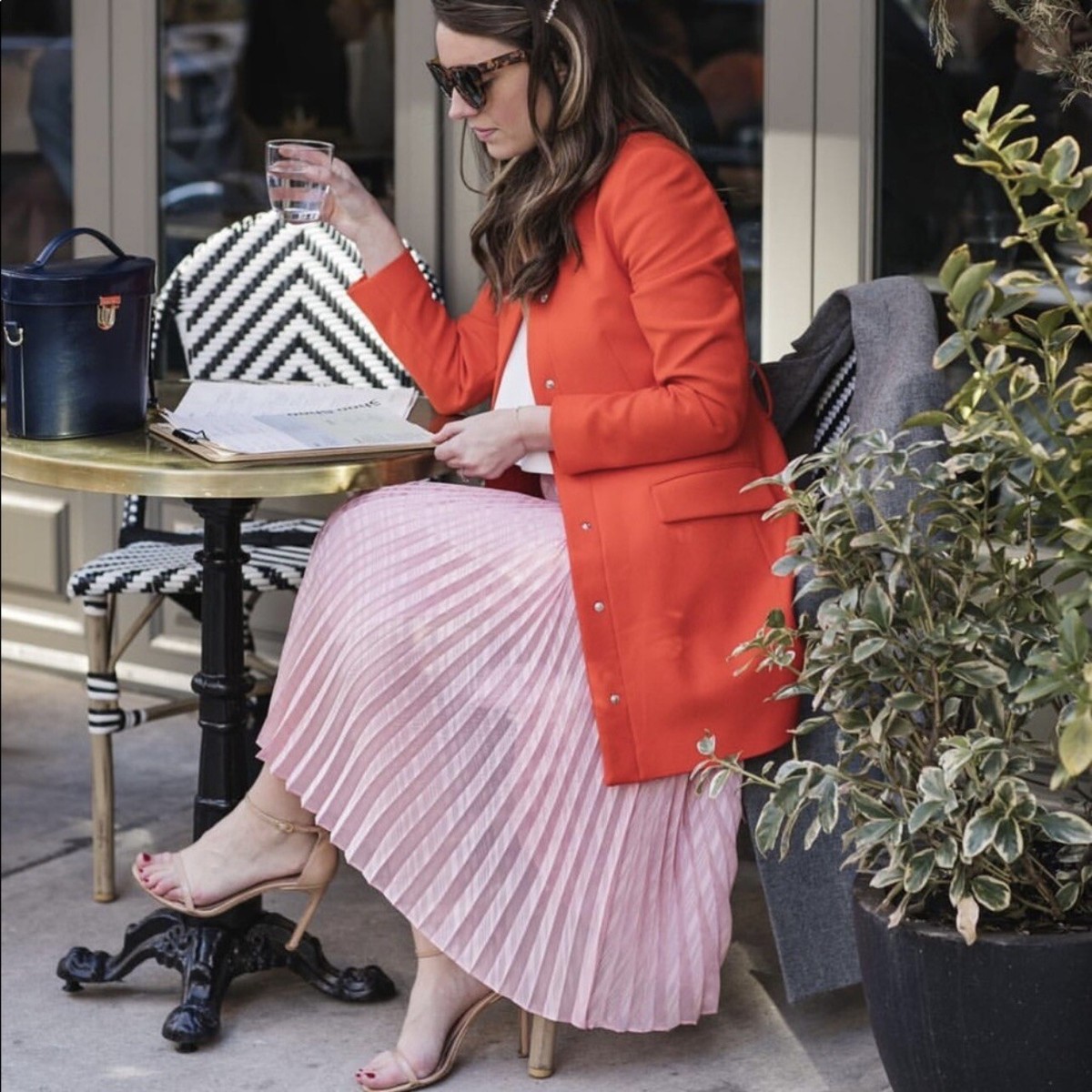 orange blazer dress zara ZARA NEW WOMAN BELTED FROCK COAT BLAZER DRESS ORANGE XS-XL REF: 2217/349