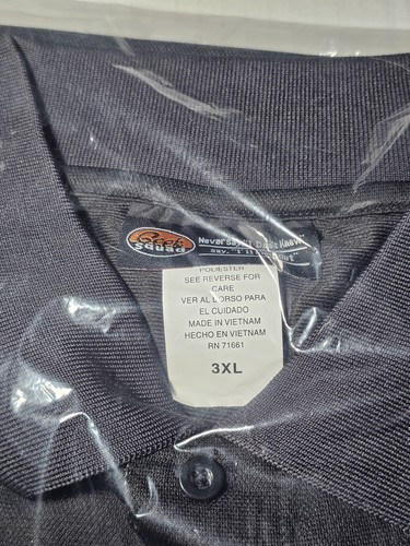 Camisa Polo Geek Squad Para Hombres 3XL XXXL Negra Bordada Empleada Mejor Compra NUEVA - Imagen 3 de 3