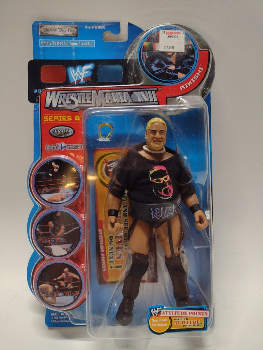 JAKKS PACIFIC WWF WRESTLEMANIA XVII SERIES 8 RIKISHI REGULAR