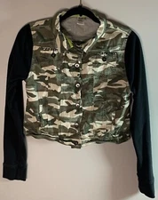 Urban Groove Jacket Women’s Size S SA Balera Dancewear Camo Long Sleeve Hip Hop