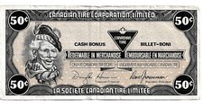 CANADIAN TIRE MONEY  #30.01 50 cents Collectible vintage