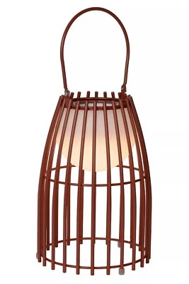 Lucide LED Akku Tischleuchte FJARA 06801/01/97 rostbraun 3Step Dim. Outdoor IP44 - Bild 1 von 4
