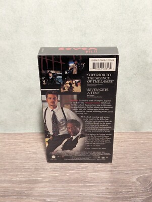 Seven Se7en Starring Brad Pitt Morgan Freemen 1996 VHS Tape New