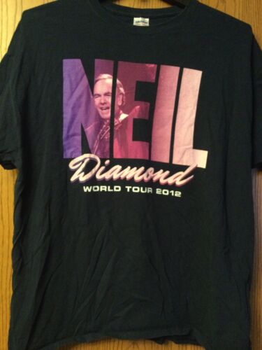 Neil Diamond - World Tour 2012.  Blue Shirt.  XL.