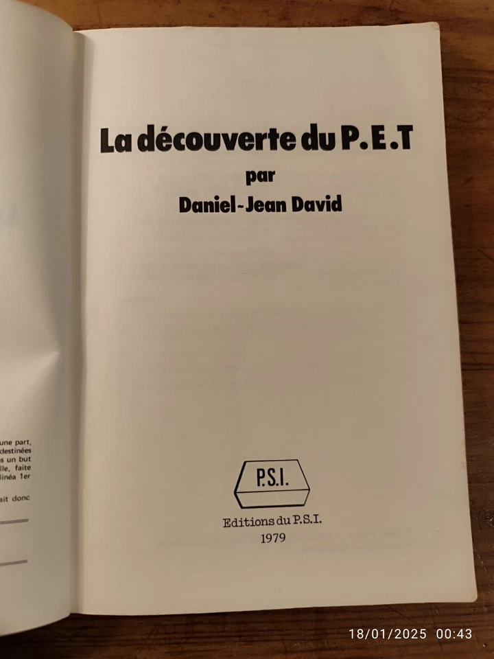 La découverte du PET Commodore et CBM - Daniel-Jean David PSI 1979 - Photo 3/4