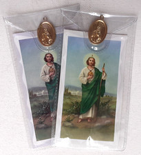 ST JUDE    Prayer Card & Medal    PACK OF THREE