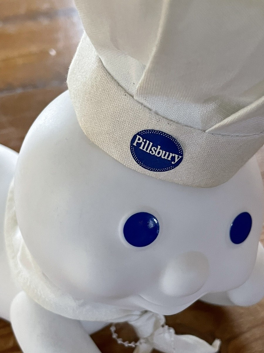 Pillsbury Dough Boy Ceramic Figure Adjustable Arms Cloth Hat | eBay