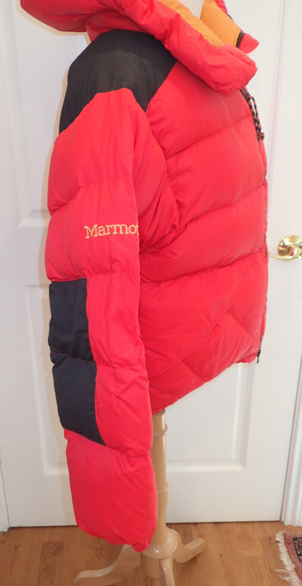 Marmot Parbat Down Jacket Red Size Small -Rare Excellent