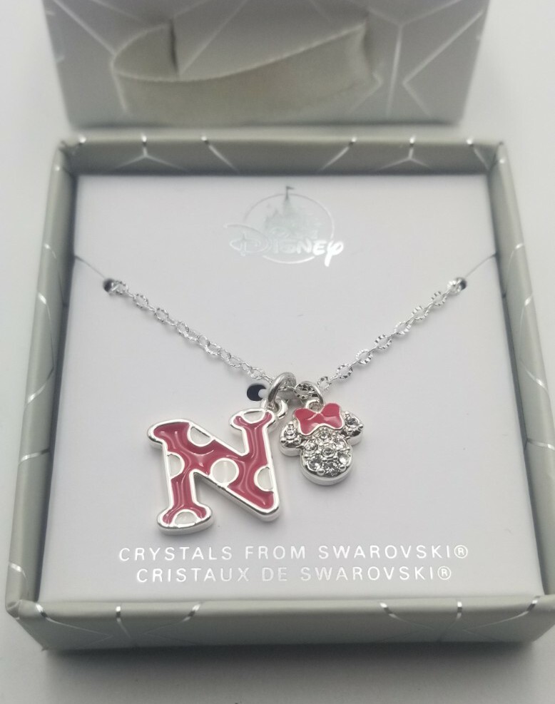 Disney Parks Minnie Mouse Initial Necklace Disney Parks Minnie
