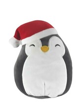 Kellytoy Squishmallows Luna Santa Penguin Plush Super Soft Stuffed Animal 10"