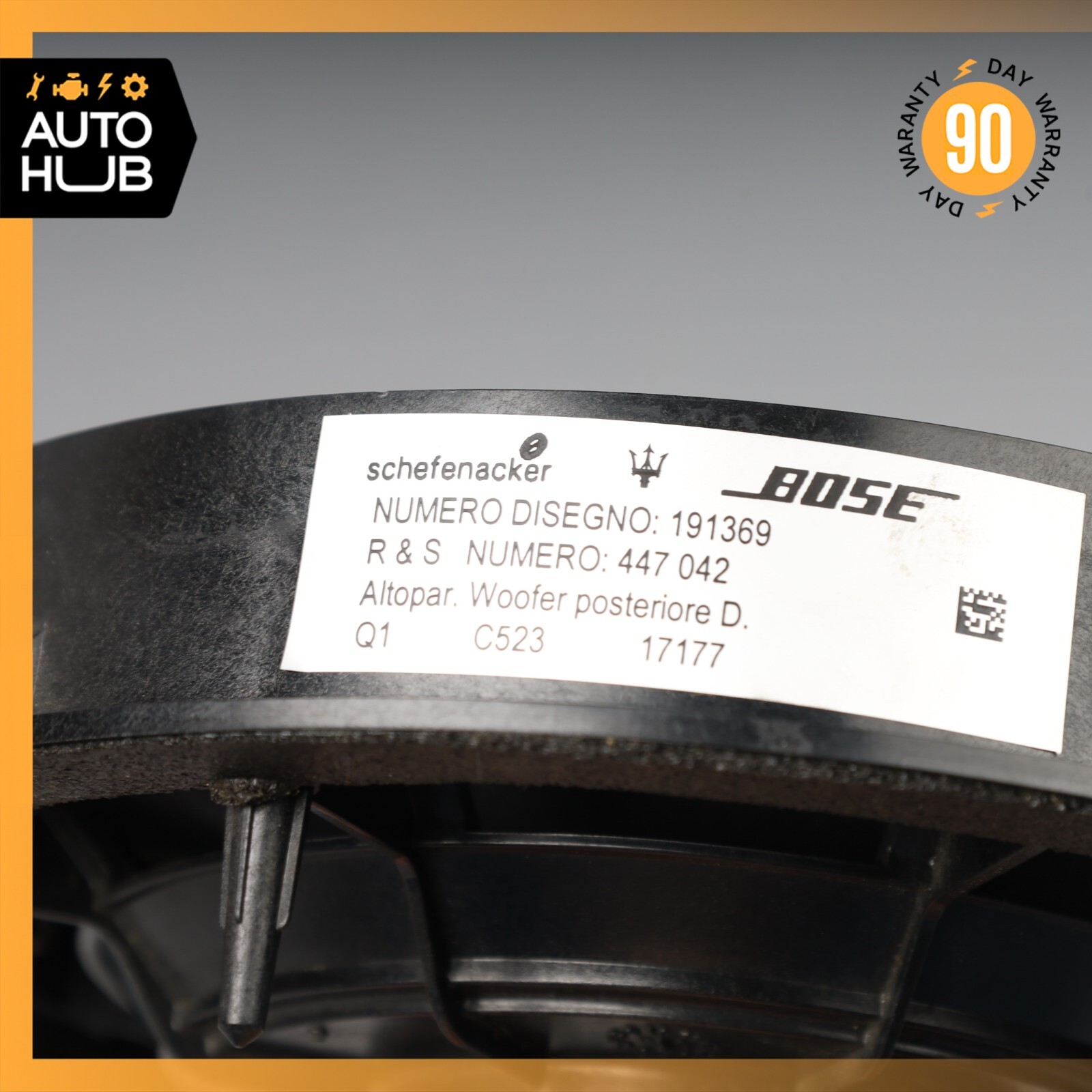 03-13 Maserati Quattroporte M139 Audio Sound Speaker Rear Right or Left Side OEM