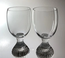 LENOX ICICLE  (SET OF 2) WINE GLASSES 5 7/8" X 2 1/2"  8 OZ -  PERFECT