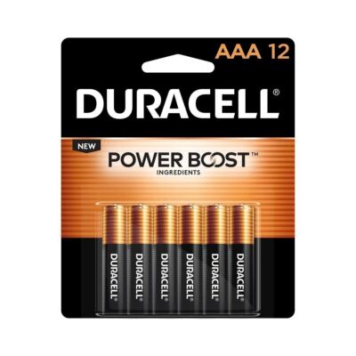 SM Duracell Alkaline Battery AAA Coppertop 12 Pack