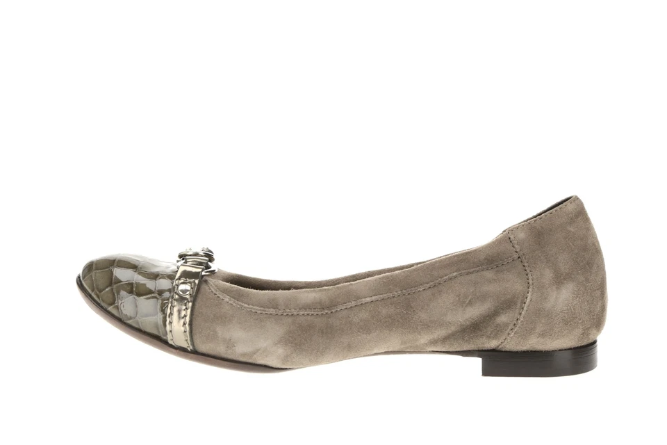 AGL 249009 Mujer Puntera Gorra Ballet Pisos Gris Talla 35.5/5.5 EE. UU. Mediana Foto 3 de 4