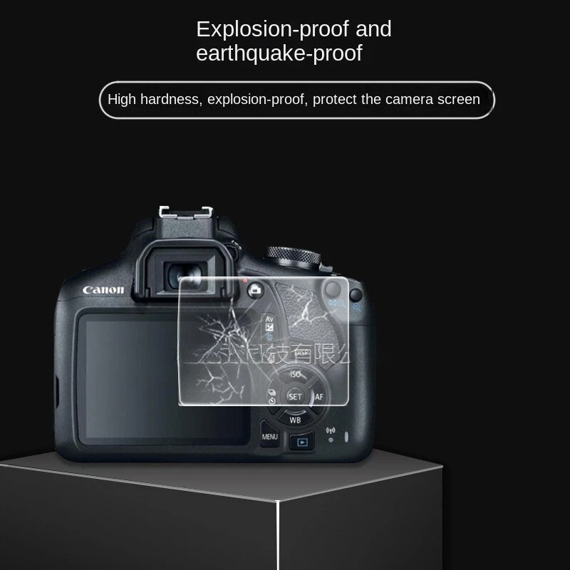 2PCS LCD Screen Protector Tempered Glass for Canon EOS Rebel T7 T6 T5 Camera - Image 3 of 4