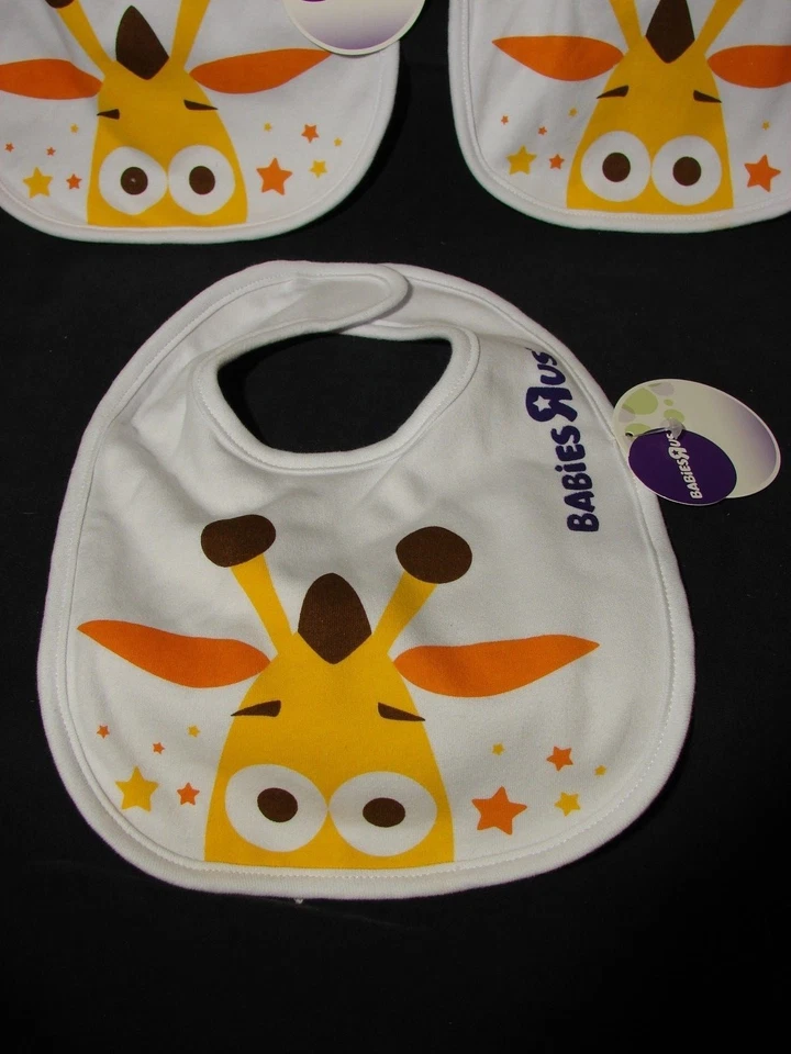 Babero Toys R Us Babies R Us GEOFFREY Nuevo con Etiquetas Lote de 5 Baberos Foto 2 de 4
