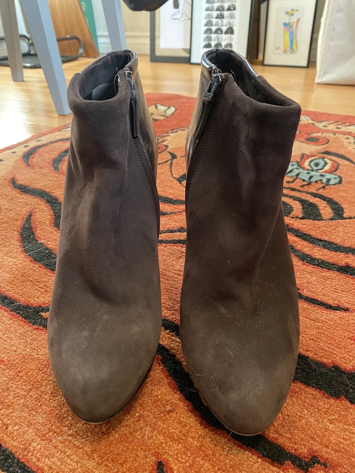 Botines Fendi para mujer talla 8 de cuero y gamuza Foto 4 de 4