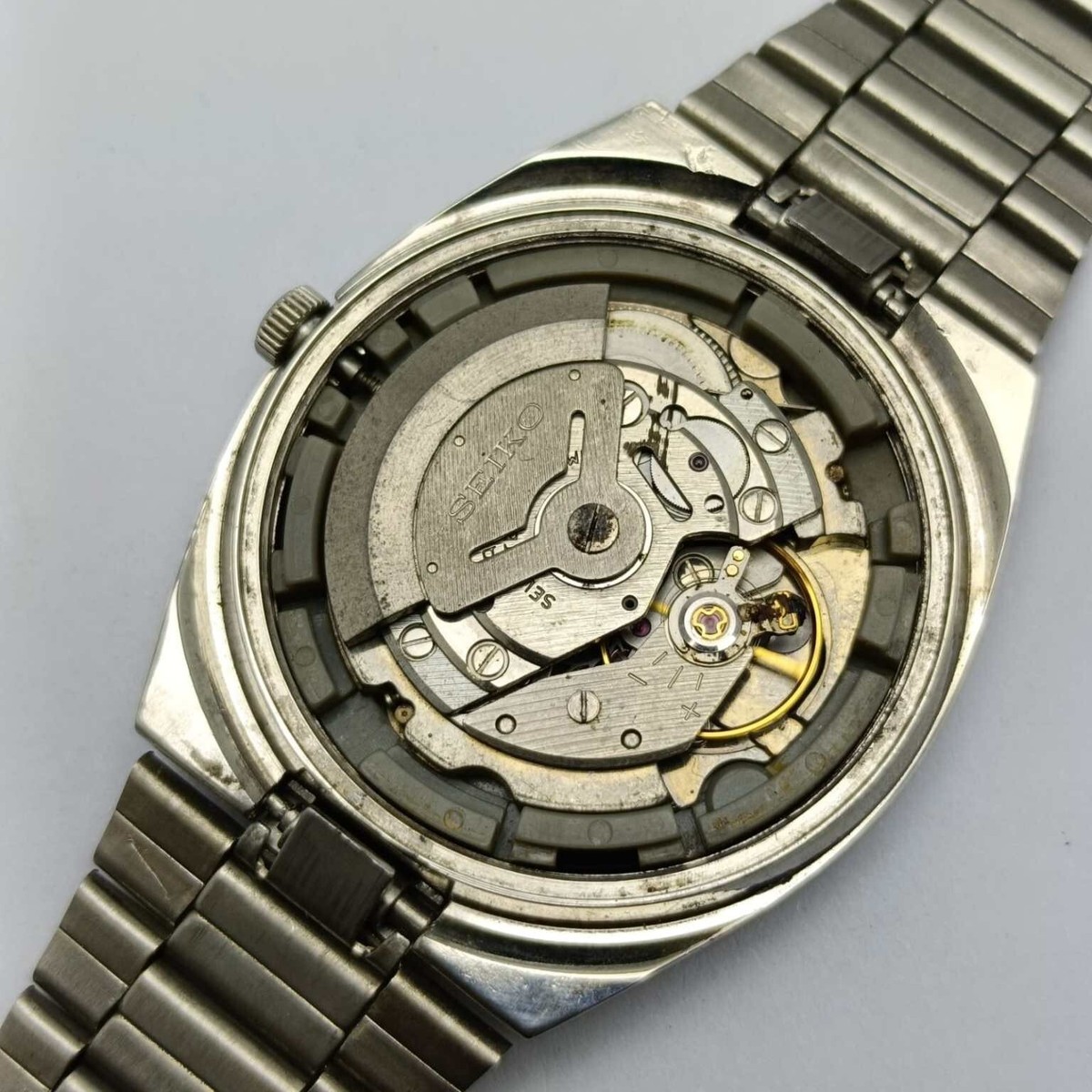 Seiko Automatic 6309-5010 Day/Date Gray Dial Vintage Men's Watch